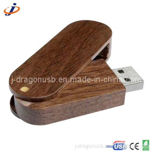 Swivel Wooden USB Flash Drive (JW102)